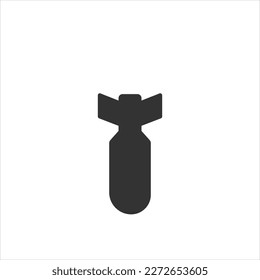 Battle bomb. War. Vector illustration.