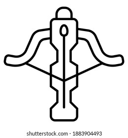 Battle crossbow with arrow icon