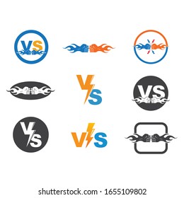 battle hand,versus  icon  vector illustration design 