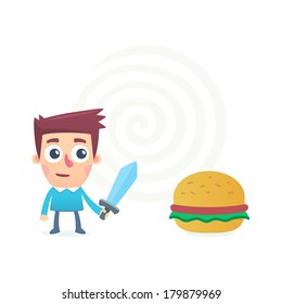 battle with harmful food