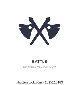 battle icon on white background. Simple element illustration from Weapons concept. battle icon symbol design.
