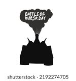 battle of kursk day,Tank vector silhouettes