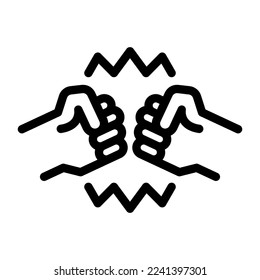 battle line icon illustration vector graphic