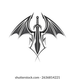 Logotipo de espada de batalha pronta para o projeto do vetor da engrenagem de luta