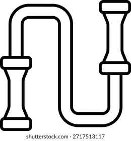 Battle rope vector icon. Can be used for printing, mobile and web applications.