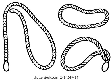 Battle Ropes Art Detailed Line Art Illustration Styles Trends