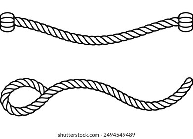 Battle Ropes Art Innovative Line Art Illustration Examples Inspiration