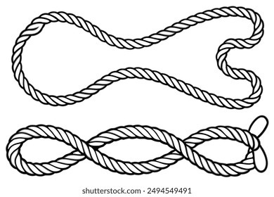 Battle Ropes Art Unique Line Art Illustration Concepts Inspiration