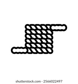 battle ropes fitness tool line icon vector. battle ropes fitness tool sign. isolated contour symbol black illustration