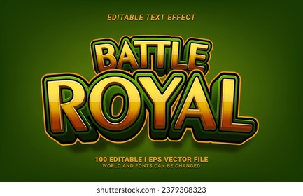 battle royal 3d style text effect