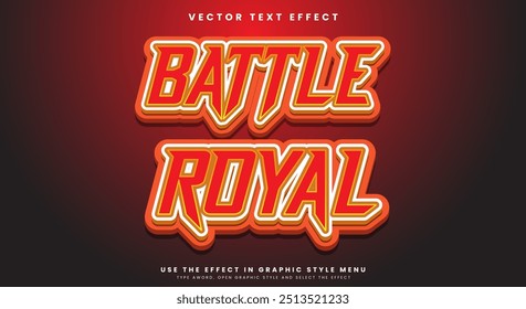 Battle Royale 3D bearbeitbare Texteffekt Vorlage