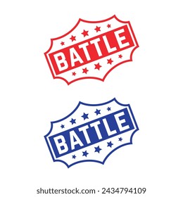 Battle Rubber stamp Design vector 