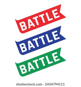 Battle Rubber stamp Design vector 