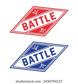 Battle Rubber stamp Design vector 