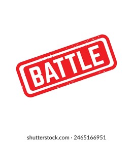 Battle Rubber stamp design. VECTOR ILLUSTRATION.