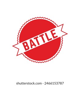 Battle Rubber stamp design. VECTOR ILLUSTRATION. 