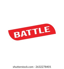 Sello de sello de goma de batalla Vector