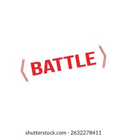 Battle Rubber Stamp Seal Vector