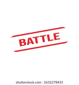 Battle Rubber Stamp Seal Vector