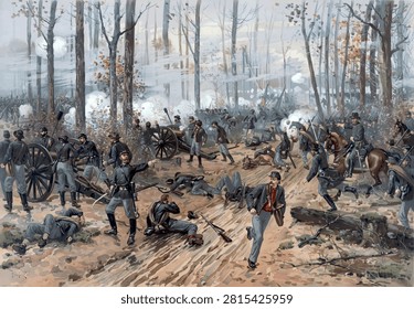 Battle of Shiloh by Thure de Thulstrup
