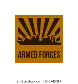 Battle ship logo design template