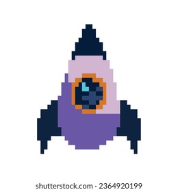 battle ship pixels isolated icon