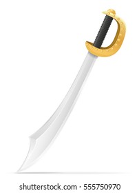 battle sword medieval stock vector illustration isolated on white background