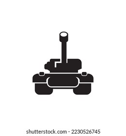 Logo des Schlachttank-Symbol, Vektordesign-Vorlage