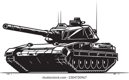 Schlachttank, Vektorgrafik, Schlachttank, Vektorgrafik auf isoliertem weißem Hintergrund