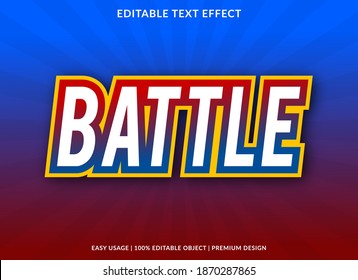 Battle Text Effect With Bold Style Use For Business Brand And Logo 