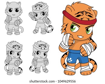 
Battle tiger character