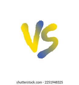 Battle Versus Clipart vector of Challenge VS compare Fighting competition sport symbol, isolated on white background.