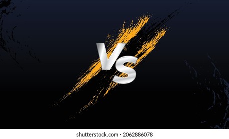 Battle versus sports VS background for games or product comparison with abstract brush background vector