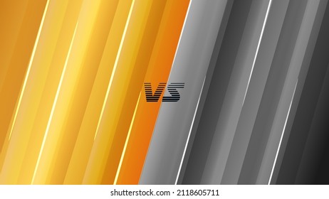 Battle Versus VS Background with Gold and Silver Color for Sports Game
