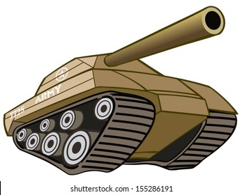Battle war tank with cannon