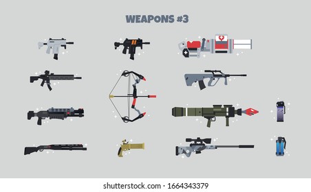 Fortnite Rifle Vector Fortnite Weapons High Res Stock Images Shutterstock