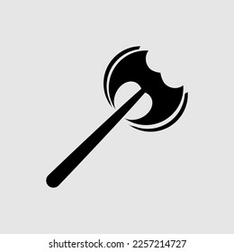 Battleaxe flat vector icon. trendy style illustration on white background..eps