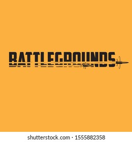 Battleground with bullet Logo Template Design Vector, Emblem, Concept Design, Creative Symbol, Icon