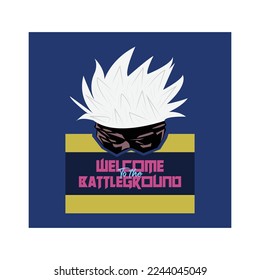 Battleground concept design art vector.