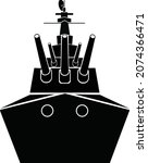 BATTLESHIP VECTOR ICON EPS 4MP