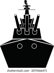 BATTLESHIP VECTOR ICON EPS 4MP