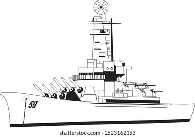 Kriegsschiff-Korvette an Deck, die militärische Übungen in der Ostsee-Marine durchführt.