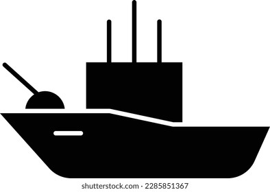 battleship warship boat battleground military Glyph