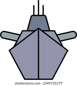 battleship warship boat military battleground Outline