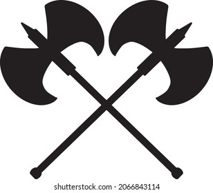 Battle-style silhouette of an axe
