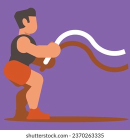 cuerdas de combate Ilustración vectorial Pro vectores vectorial vectorial vectores planos