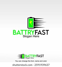 Battry Fast Logo Template Design Vector