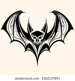 Bat,vampire, vector for logo or icon,clip art, drawing Elegant minimalist style,abstract style Illustration