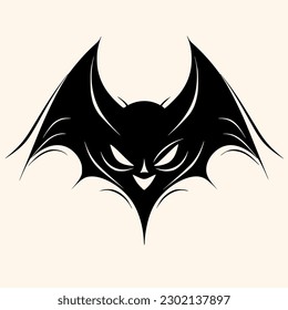 Bat,vampire, vector for logo or icon,clip art, drawing Elegant minimalist style,abstract style Illustration