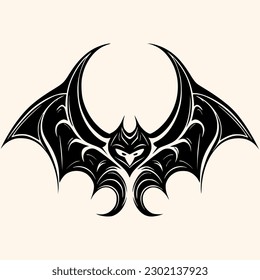 Bat,vampire, vector for logo or icon,clip art, drawing Elegant minimalist style,abstract style Illustration
